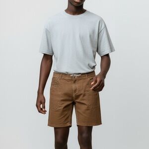 A. TIZIANO - DARK BROWN COTTON SHORTS - SIZE 46 -‎ EXCELLENT CONDITION - B12